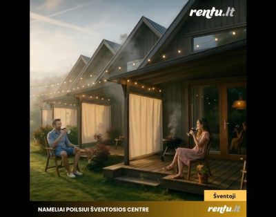Poilsis Šventosios centre – nameliai šeimoms ir draugams