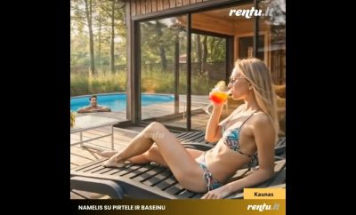 Miško slėnis – privatus namukas su pirtele ir baseinu šalia Kauno