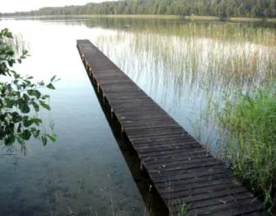 Vakaras, ezero dugnas smelis