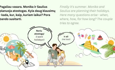 Vasaros atostogos – Practice Lithuanian as a foreign language with a story about summer holidays
