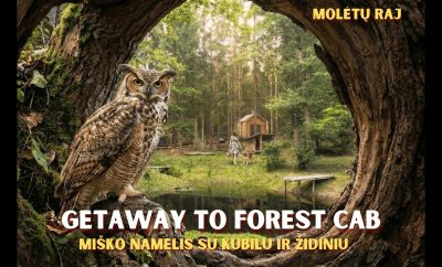 Glamping namelis miške | Poilsis dviem Molėtuose
