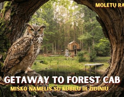 Glamping namelis miške | Poilsis dviem Molėtuose