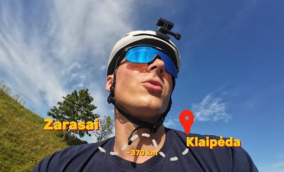 Numyniau su dviračiu prie jūros