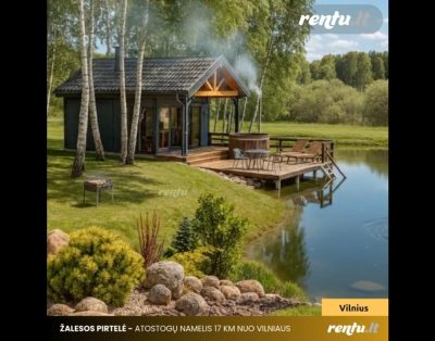 Žalesos Pirtelė 🌿 – Romantiškas namelis su pirtimi ir kubilu Vilniaus rajone