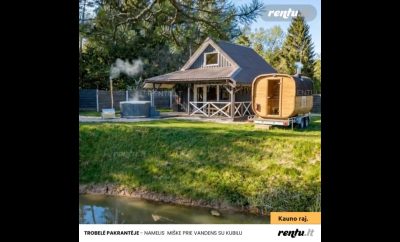 Romantinė nakvynė gamtoje 🌲 Jacuzzi, pirtis, poilsis dviem netoli Kauno