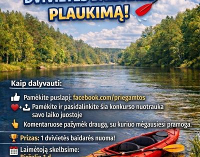#KONKURSAS: LAIMĖK PLAUKIMĄ MINIJOS UPE!Šios vasaros orais pasimėgaukite pla…