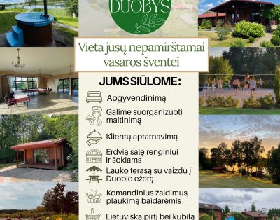 Sodyba Duobys – puiki vieta įmonių vakarėliams, šeimos susibūrimams, draugų šven…