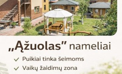 Ieškote ramaus poilsio su vaikais prie jūros?„Ąžuolas“ nameliai Šventojoje – p…