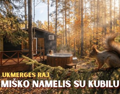 Miško namelis su kubilu Ukmergės rajone 🌲 Poilsis dviese ar šeimai