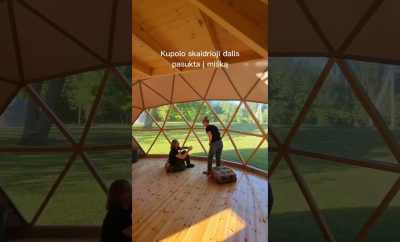 Vasarojaus didydis kupolas nakvynei iki 6 asm. www.wowstays.lt #wowstayslt #lietuva #keliones