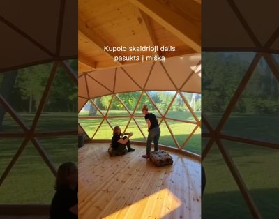 Vasarojaus didydis kupolas nakvynei iki 6 asm. www.wowstays.lt #wowstayslt #lietuva #keliones