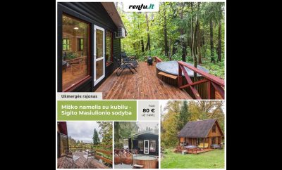 Miško namelis su kubilu – Sigito Masiulionio sodyba Ukmergės rajone
