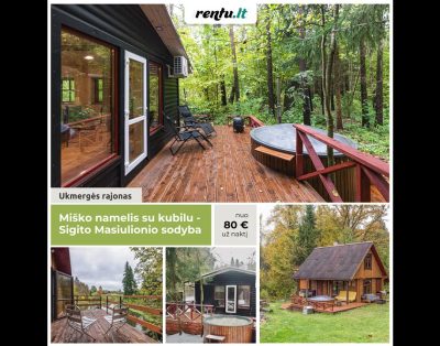 Miško namelis su kubilu – Sigito Masiulionio sodyba Ukmergės rajone