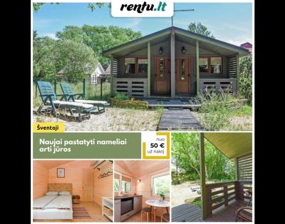 Laimingas uodas – Komfortiškas ir jaukus dvivietis namelis arti jūros Šventojoje.