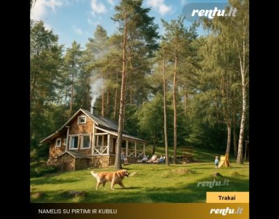 Tobulas poilsis gamtoje – pirtis, kubilas ir ežeras Trakų rajone