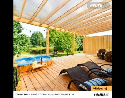 Namelio nuoma su jacuzzi ir pirtimi netoli Vilniaus | Romantiškas poilsis dviem Kvapai ir Sapnas
