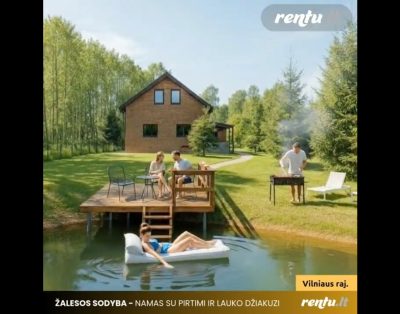 Išskirtinė sodyba gamtoje su pirtimi ir džakuzi | Žalesos sodyba
