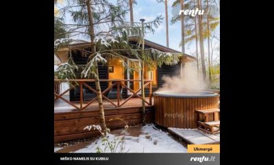 Poilsis dviese ar šeimai – namelis miško apsuptyje