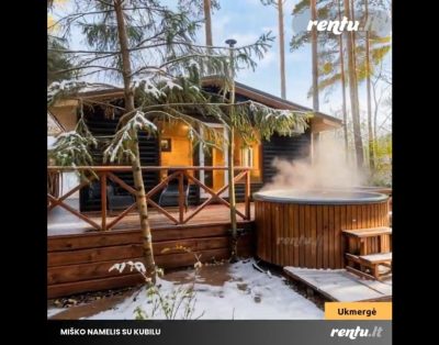 Poilsis dviese ar šeimai – namelis miško apsuptyje