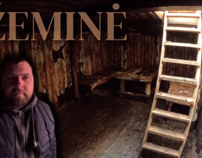 Atradimai miške: partizanų žeminė, medžiotojų namelis.