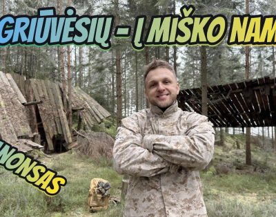 NAUJAS PROJEKTAS – NAMELIS MIŠKE, PIRTIS IR NEPAVYKĘ KADRAI!