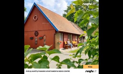 Dviejų aukštų apartamentai Nidoje | Poilsis Pamario g. prie juros