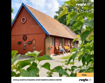Dviejų aukštų apartamentai Nidoje | Poilsis Pamario g. prie juros