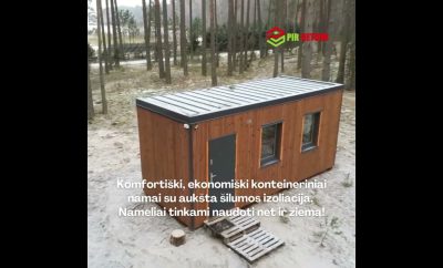 Nestandartinio dydžio moduliniai – konteineriniai namai | PIR Lietuva