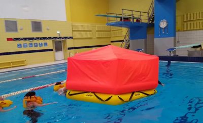Cabin Crew Training, Raft (Safety First Training, Lithuania)