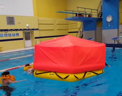 Cabin Crew Training, Raft (Safety First Training, Lithuania)