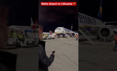 Skrydis į Lietuvą iš Maltos 🇱🇹| #malta #lithuania #europe #travel #tour #flight #shorts #short