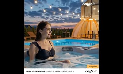 Dream House Palanga | Prabangi namų nuoma Kunigiškėse su baseinu ir jacuzzi
