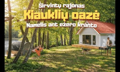 Kiauklių Oazė – Romantiškas Namelis Ant Ežero Kranto