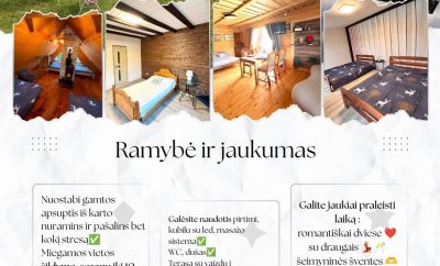 Jaukumas, ramybė
Sodyba Ukmergės rajone šalia 2 privačių tvenkinių laukia Jūsų …