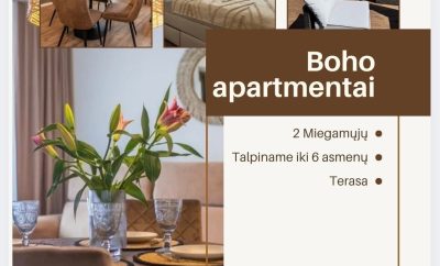 Jaukūs „Boho“ apartamentai Palangoje – puikus poilsis prie jūros