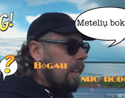 Metelių bokštas, Dusios ežeras. Užpuolė uodai