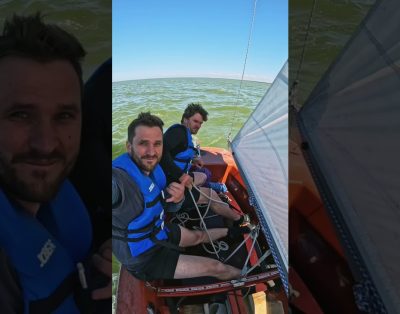 Su Finn burlaiviu Kuršių mariose. #finnsailing
