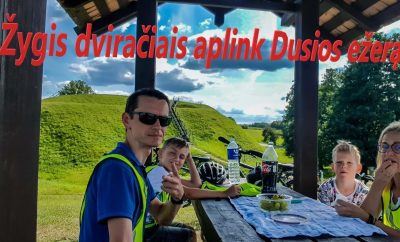 Žygis dviraciais aplink Dusios ežerą