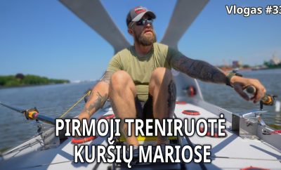 [vlog#33] Pirmoji treniruotė Kuršių mariose – VALTIMI PER DIDŽIAUSIĄ PASAULIO VANDENYNĄ
