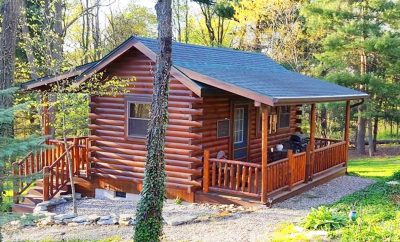 Log Cabin Across From Mohican State Forest | Living Design For A Tiny House