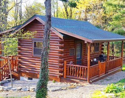Log Cabin Across From Mohican State Forest | Living Design For A Tiny House