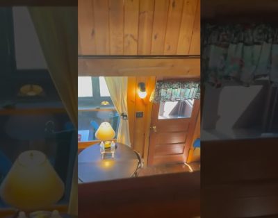 Cabin Kunnin #lakesidecabin #cabinrentals #travelmaine