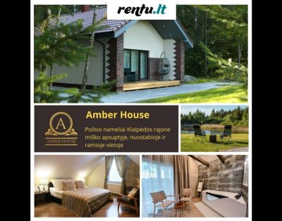 Amber House – Poilsio namelis su jacuzzi Klaipėdos rajone