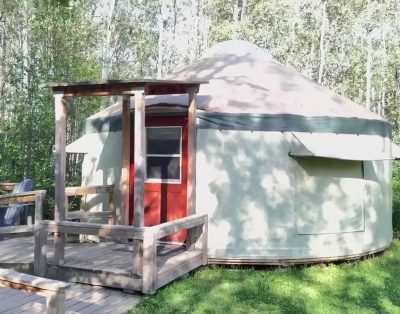Pigeon Lake Jurta – Komfortiškas kempingas Edmontone, Alberta, Kanada