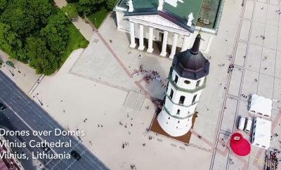 Dronai virš Vilniaus katedros