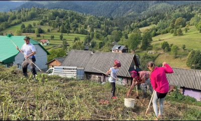 Huculų šeimos gyvenimas Karpatuose | Bulvių derlius, kalnu tradicijos ir kaimo gyvenimas