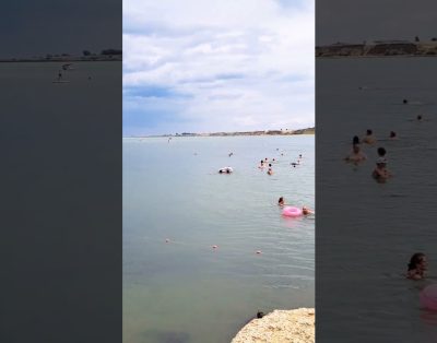 Tamanio paplūdimys. Daug žmonių!
