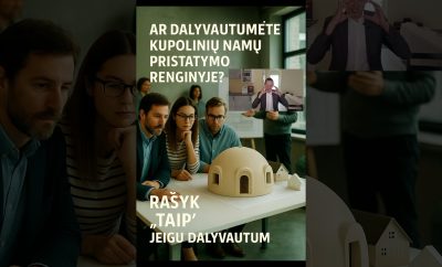 Ar dalyvautum kupolinių namų renginyje?